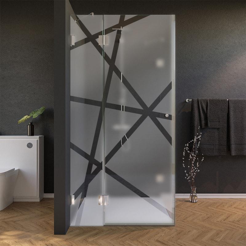 Design douchecabine glas, deur zijdelings AREA 8/210