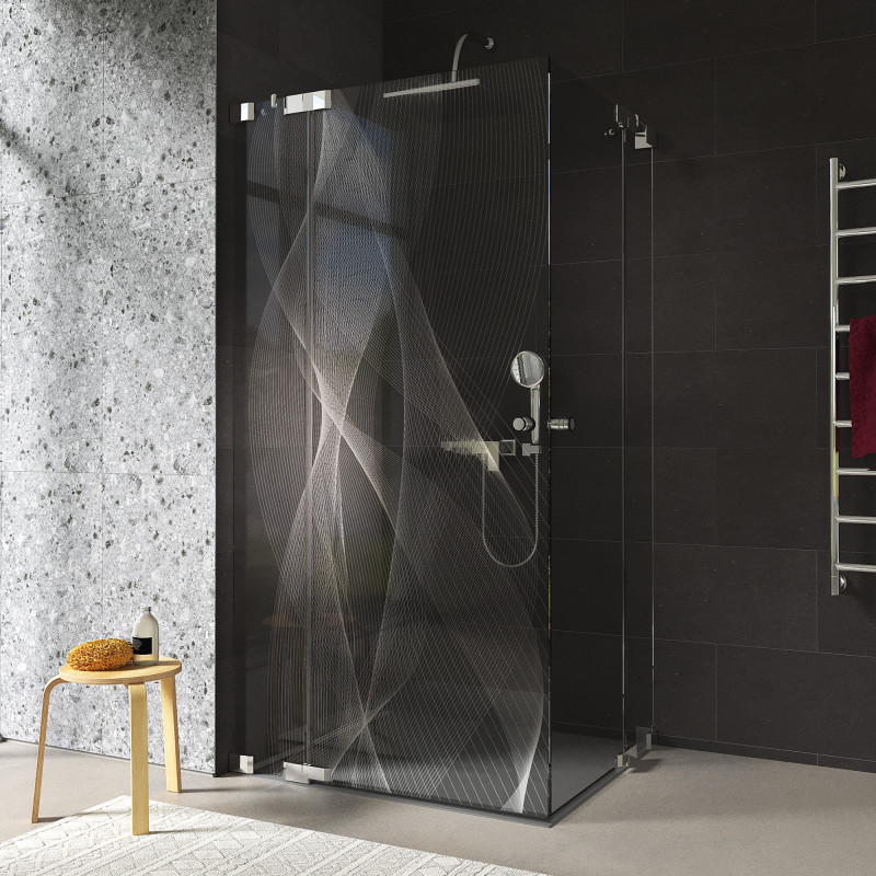 Design douchecabine glas hoekinstap ARRAY 1/209