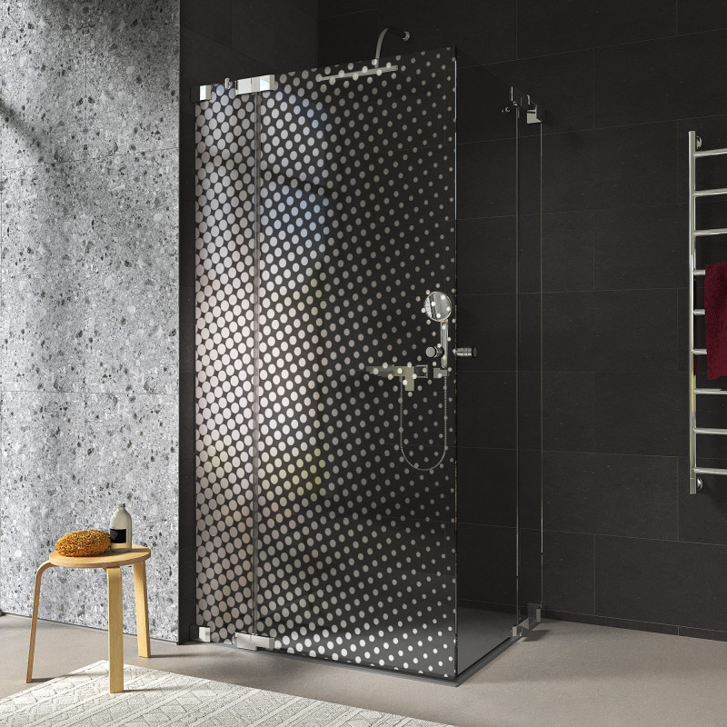 Design douchecabine glas hoekinstap DOT 2/209