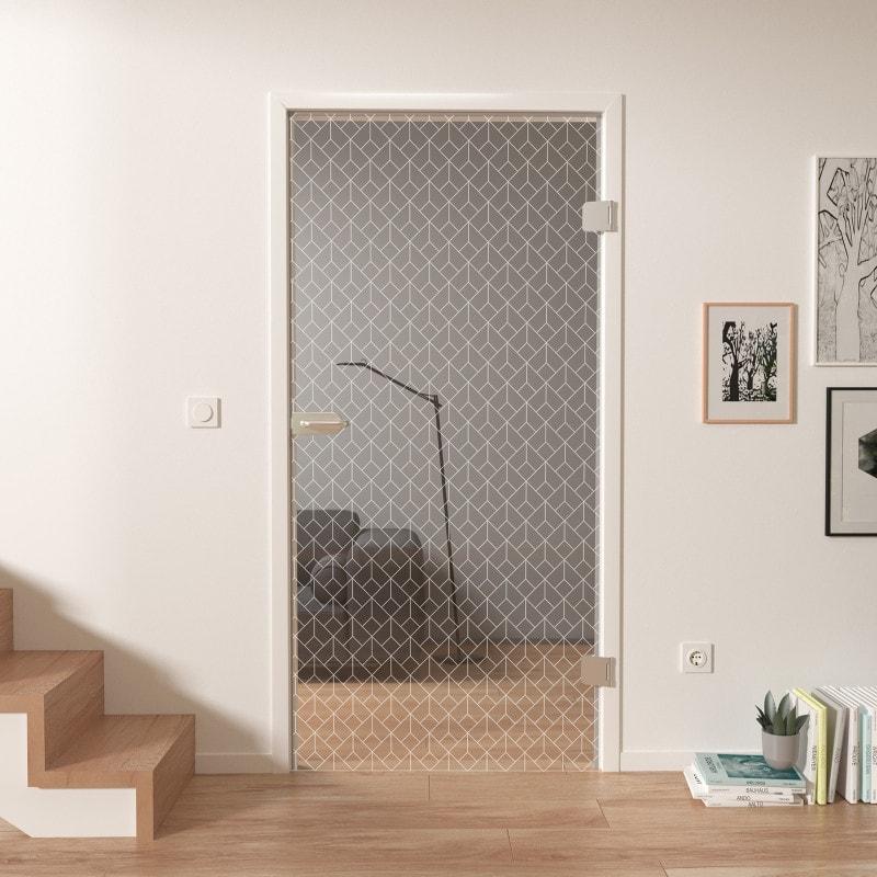 Design glazen deur laser ART DECO 1