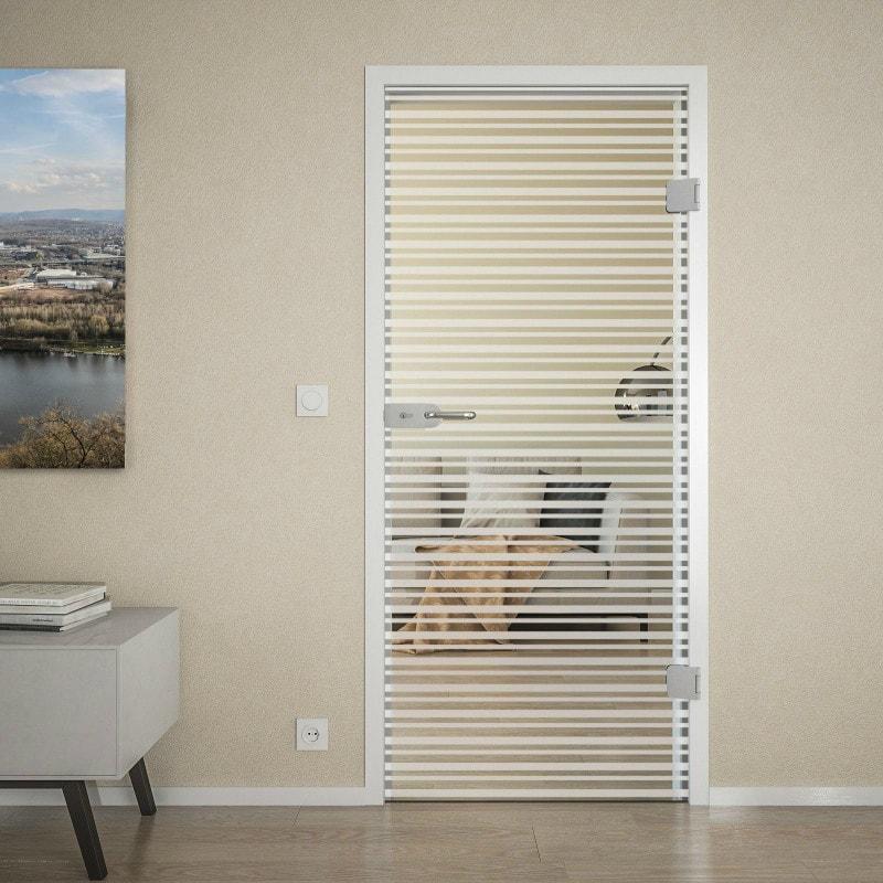Deur van gesatineerd glas zonder frame FORRADO 7