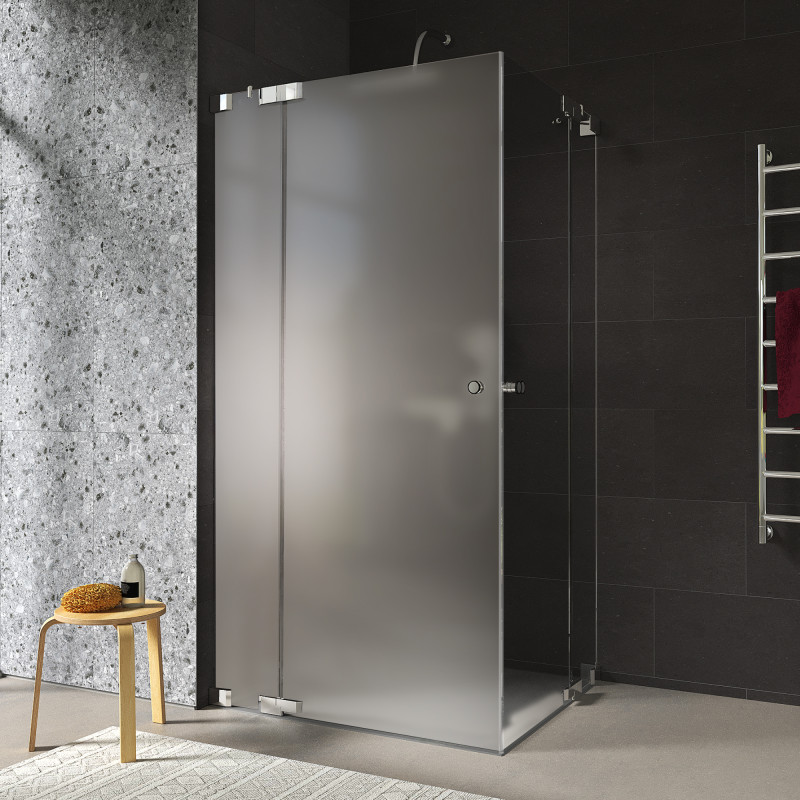 Douchecabine ESG Satinato met hoekinstap AREA 1/209