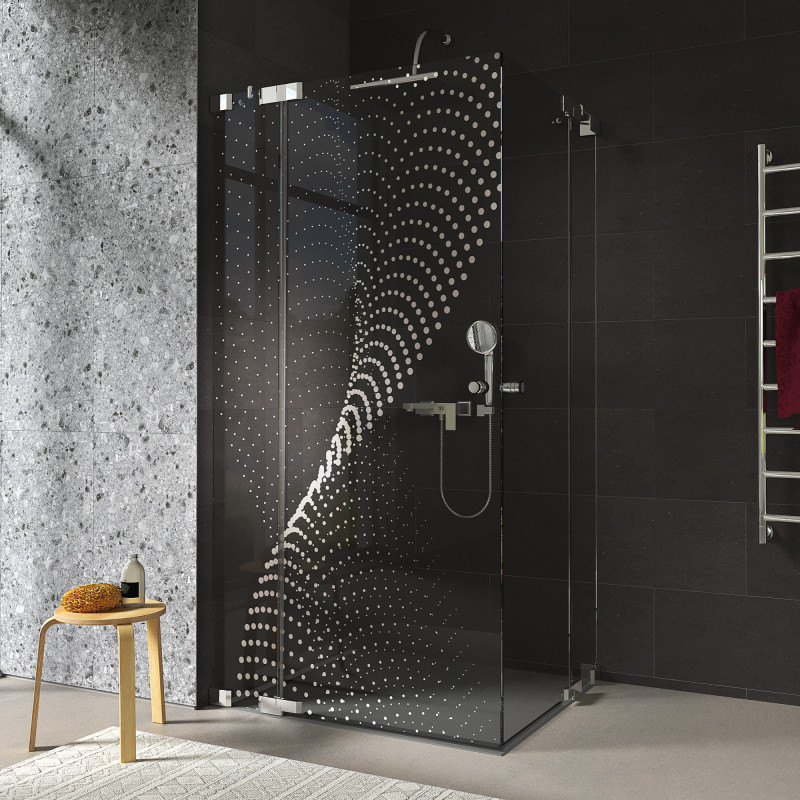 Douchecabine glazen hoekinstap DOT 8/209