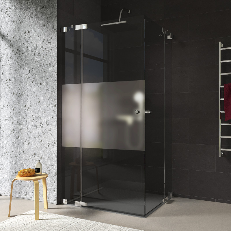 Douchecabine hoekinstap glas matglas AREA 5/209