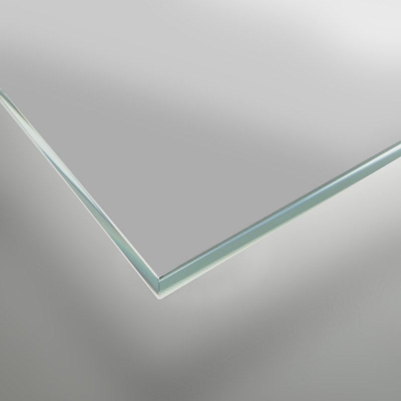 Gelakt glas - Metaalgrijs / Zilver - REF 9006, 6mm Gelakt glas - Metaalgrijs / Zilver - REF 9006, 6mm