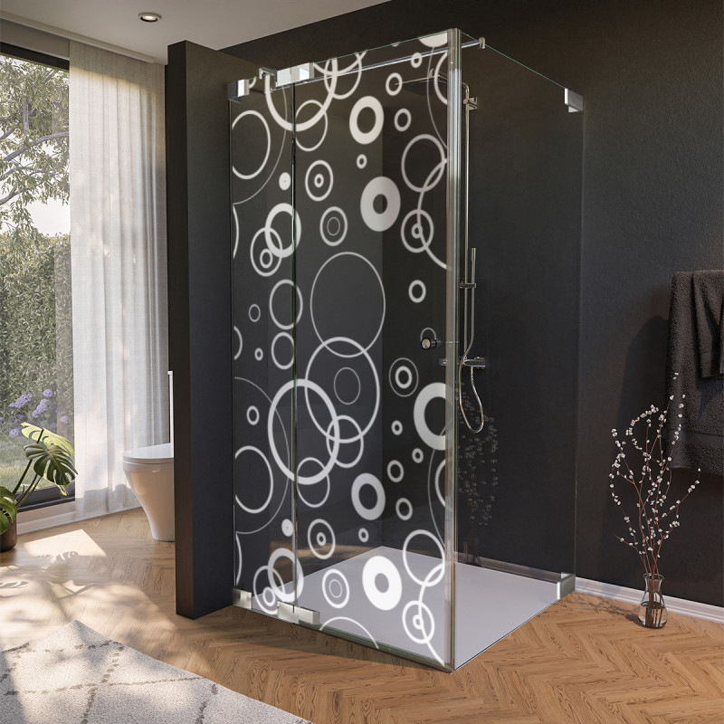 Glas douchecabine deur zijpaneel CERCO 2/210