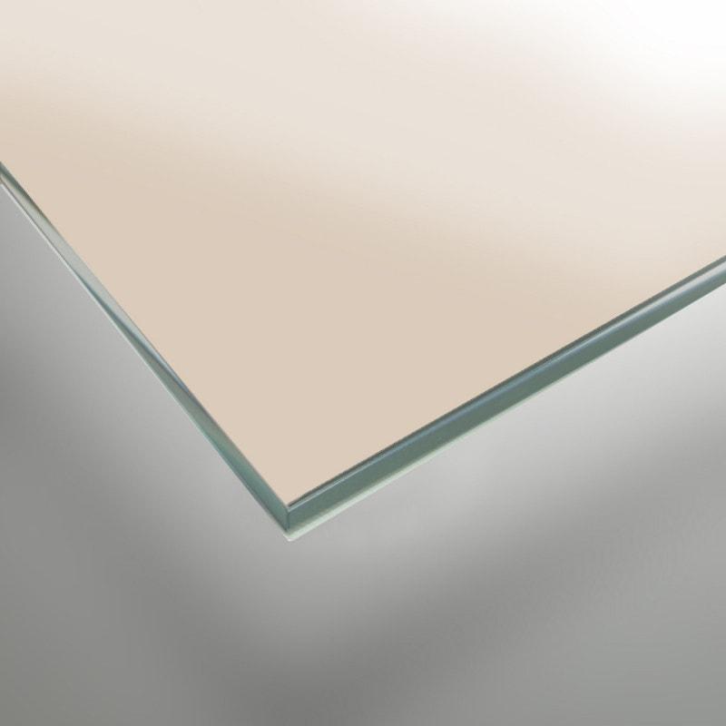 Gelakt glas - Licht beige - REF 1015, 6mm