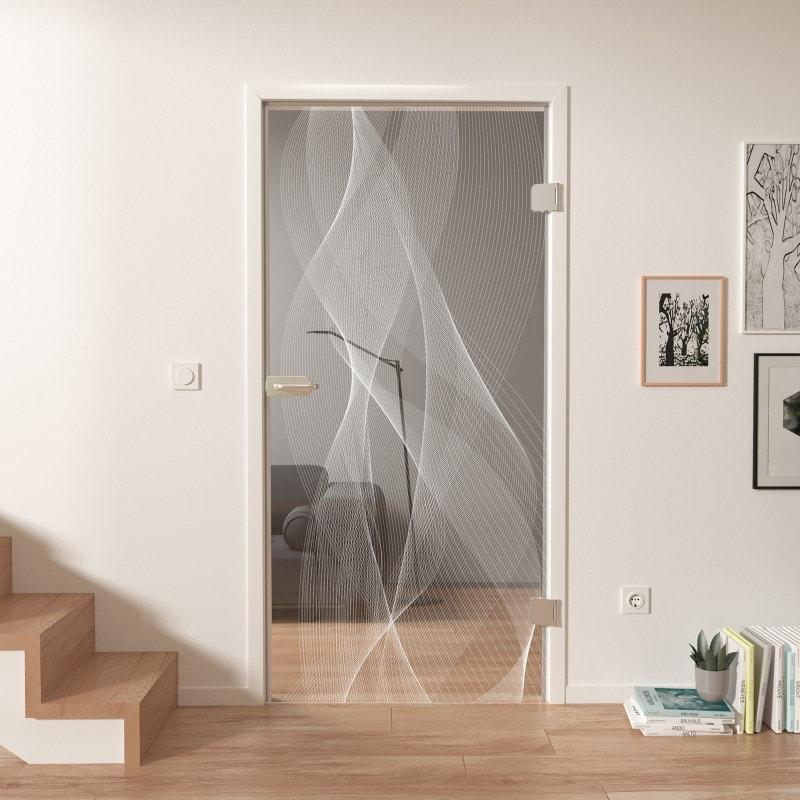 Glasdeur gelaserd motief ARRAY 1