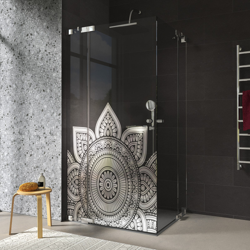 Glazen douchecabine hoekinstap MANDALA 209