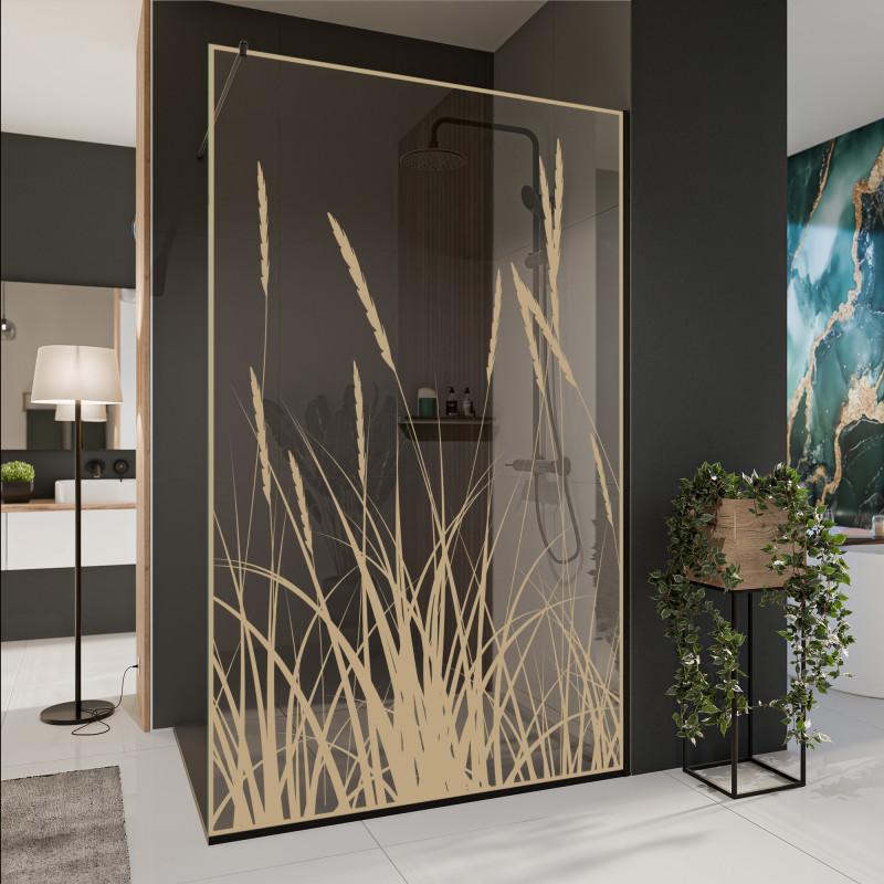 Glazen scheidingswand douche met kleurendruk FRAME KORNFELD Glazen scheidingswand douche met kleurendruk FRAME KORNFELD