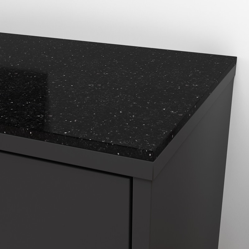 Graniet zwart gepolijst met glitter Star Galaxy 1,2 cm