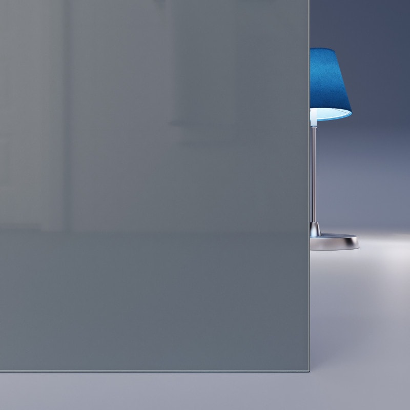 Grijs gelakt gehard veiligheidsglas 4mm
