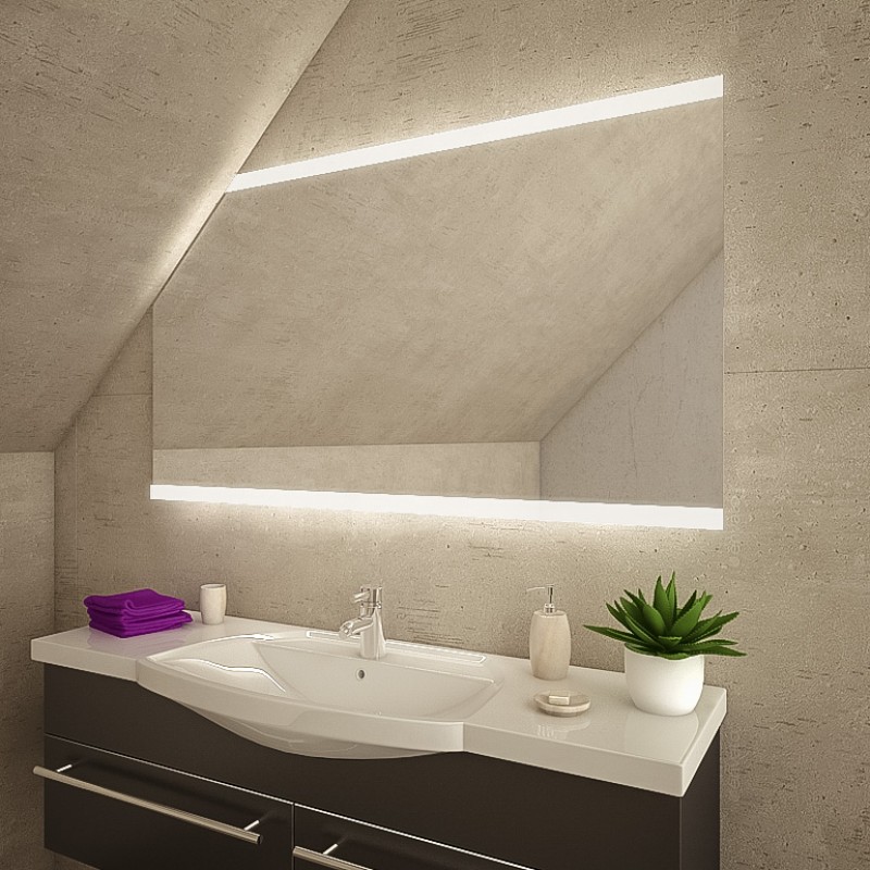 LED badkamerspiegel voor schuin dak - Mendoza