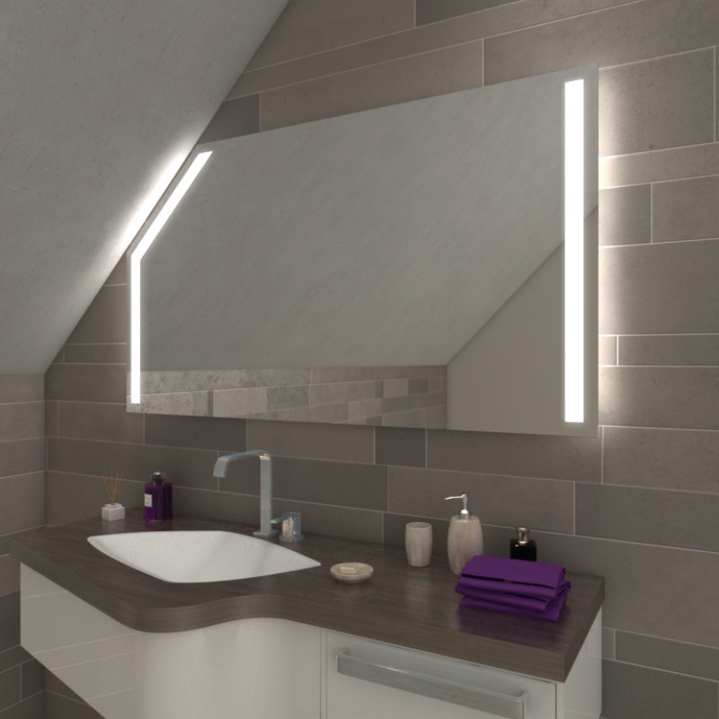 LED badkamerspiegel voor schuin dak - SDS023