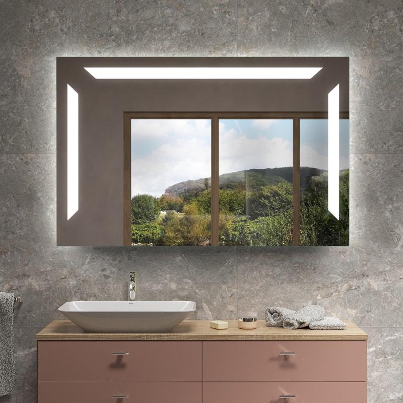 Spiegel Vierkant met LED Verlichting en Verwarming - 80x60 cm - TCS Sanitair