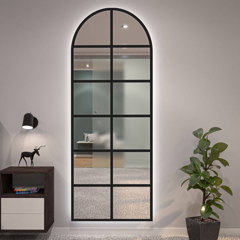 Lichtspiegel Boogvenster Zwart gelakt F656L4BTL Lichtspiegel Boogvenster Zwart gelakt F656L4BTL