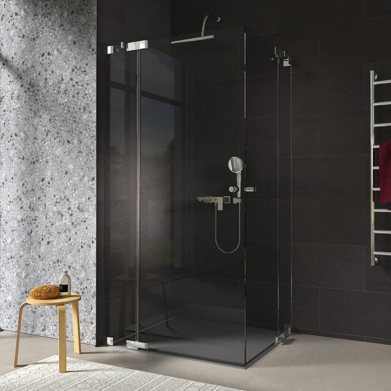 Maatwerk glazen douchecabine hoekinstap 209