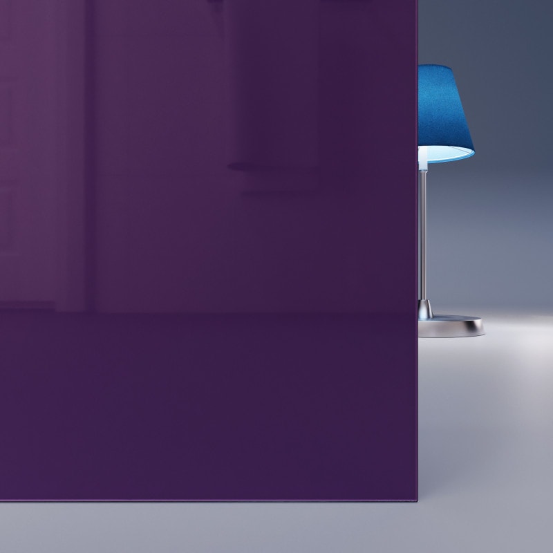 Paars / Violet op maat gelakt gehard veiligheidsglas 4mm