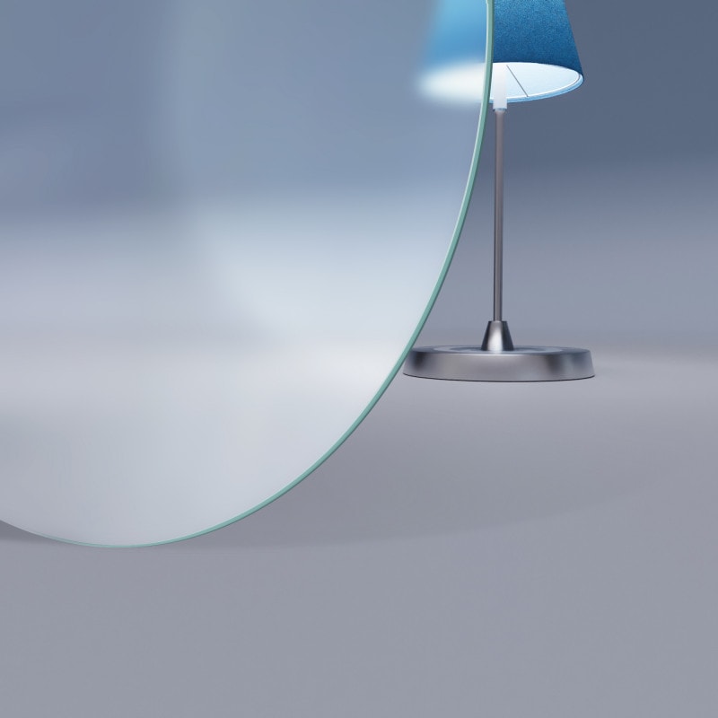 Ronde glasplaat ESG Satinato 6 mm
