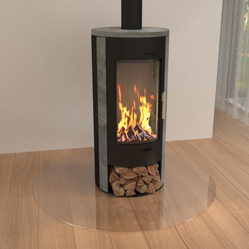 Ronde glasplaat ESG wit glas 6 mm