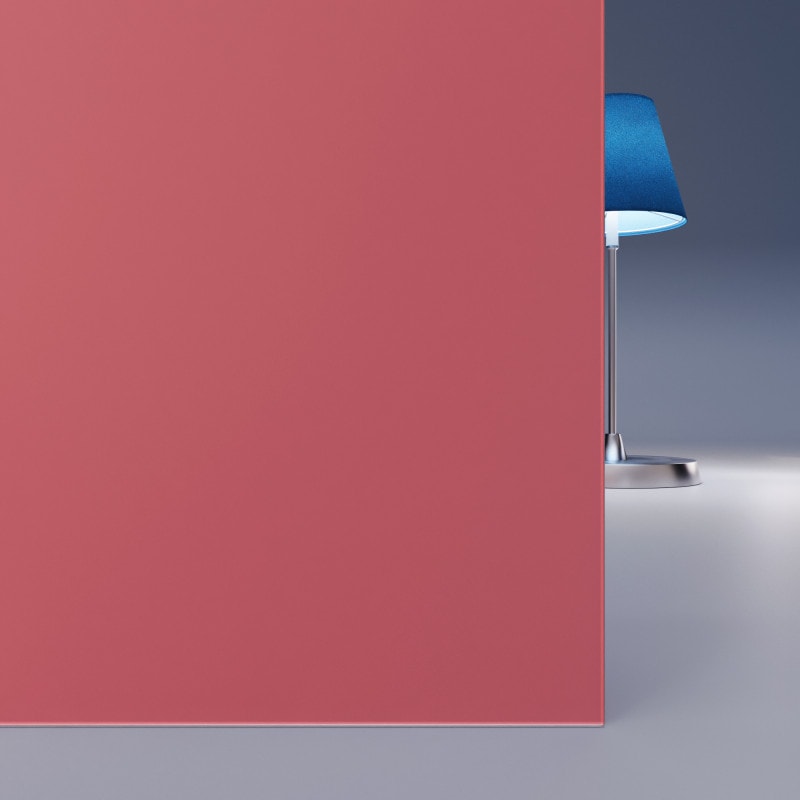 Roze / Roze gelakt gehard veiligheidsglas Satijn 4mm