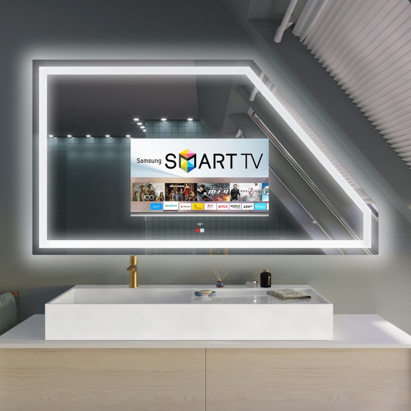 Spiegel met TV - PORTAU DS Spiegel met TV - PORTAU DS