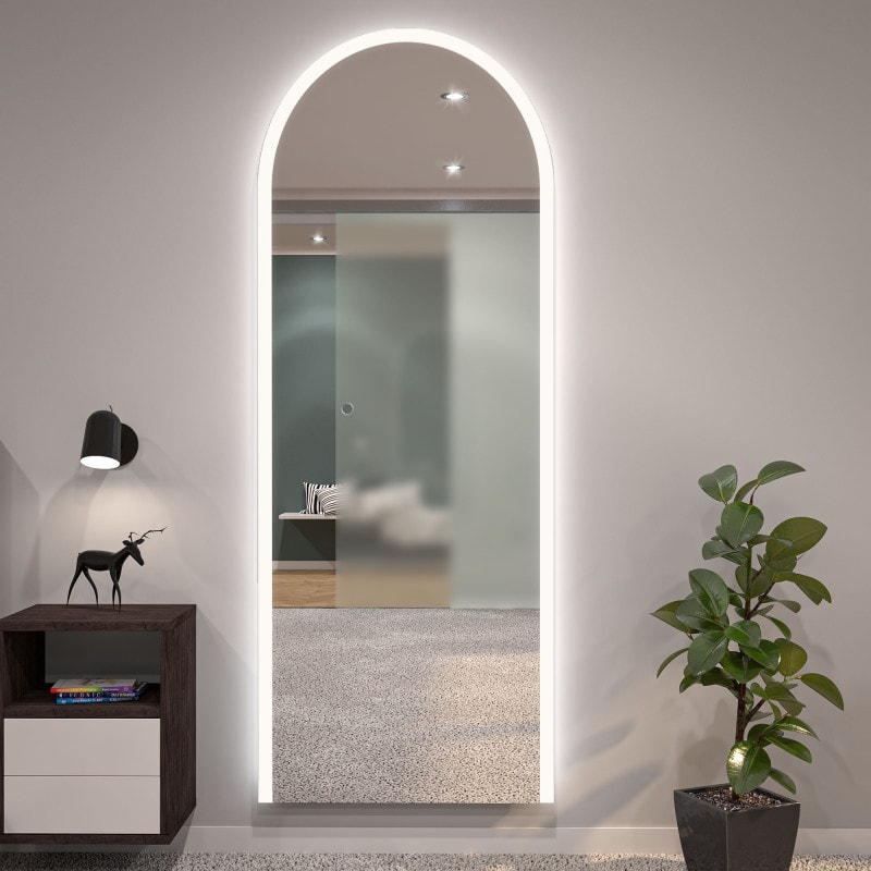Spiegel met licht en ronde boog F639L4B2 Spiegel met licht en ronde boog F639L4B2
