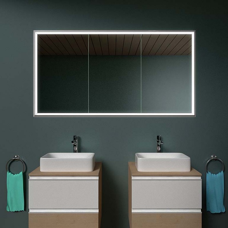 Spiegelkast met lichtlijst - Hamburg 1 Spiegelkast met lichtlijst - Hamburg 1