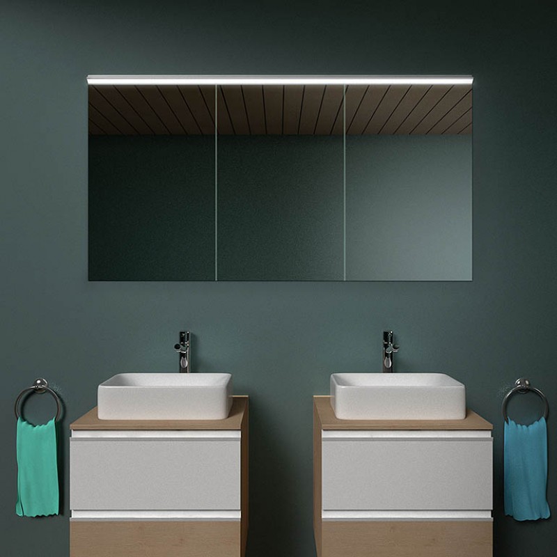 Badkamerspiegelkast verlicht - Hamburg 2