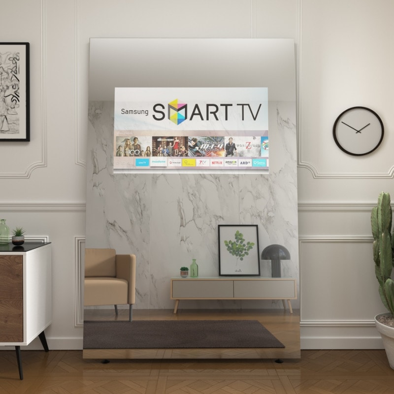 Staande spiegel met TV Staande spiegel met TV