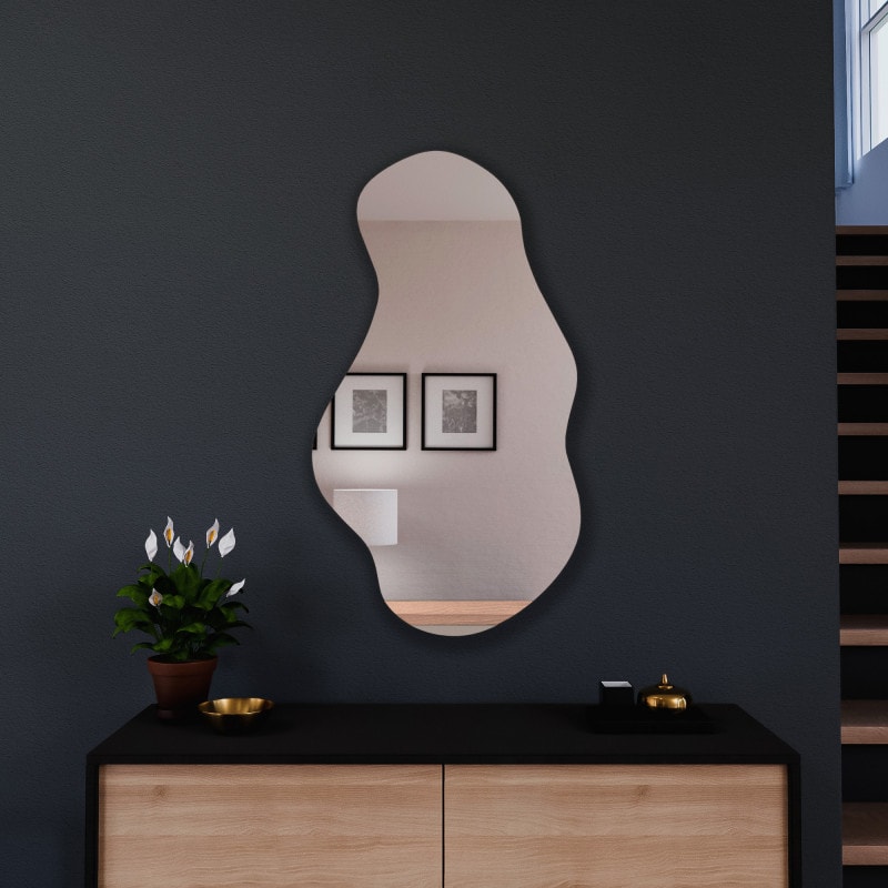 Wandspiegel met organische vorm Waterval 1