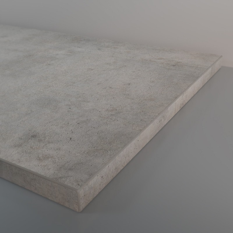 Wastafelplaat op maat betonlook 38 mm Wastafelplaat op maat betonlook 38 mm