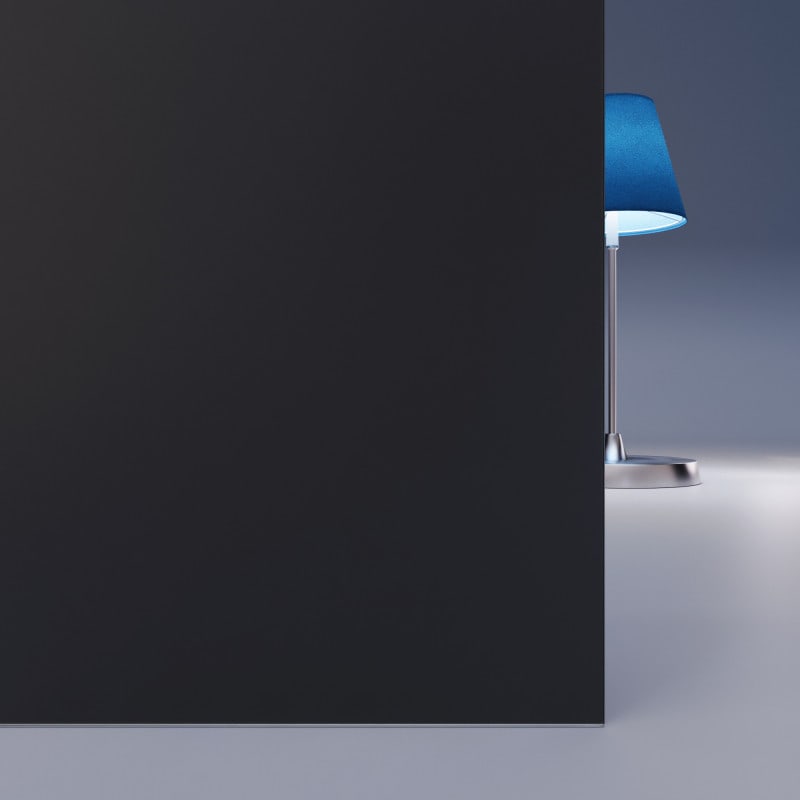 Zwart gelakt gehard veiligheidsglas Satijn 4mm