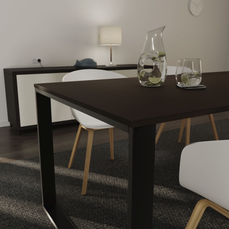 Zwart tafelblad 19 mm, eettafel/tafelblad Zwart tafelblad 19 mm, eettafel/tafelblad