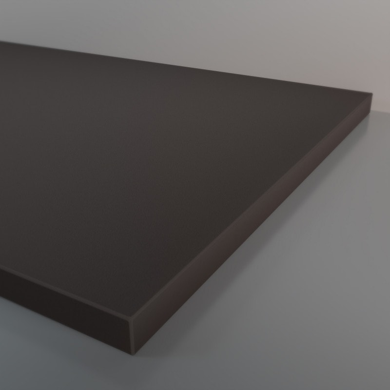 Zwart wastafelblad voor opzetwastafel 19 mm Zwart wastafelblad voor opzetwastafel 19 mm