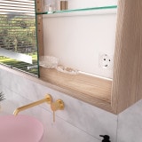 Verlichte badkamerspiegelkast met schuifdeuren - Gera 1