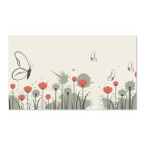 Keuken spatwand ESG glas 6mm met keramische kleurenprint MOHN 1