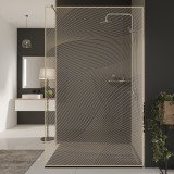 Glazen scheidingswand douche met kleurendruk FRAME ARRAY 6