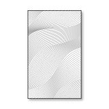 Glazen scheidingswand douche satijnglas met zwarte opdruk FRAME ARRAY 6