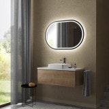 LED-spiegel Afgerond gelakt F602L4KTL Zwart LED-spiegel Afgerond gelakt F602L4KTL Zwart
