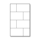 Glazen scheidingswand douche Satinatoglas met zwarte opdruk FRAME BRICK Glazen scheidingswand douche Satinatoglas met zwarte opdruk FRAME BRICK