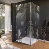 Glas douchecabine deur zijdelings DESIGN 4/210