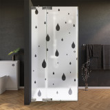 Glas Douchecabine deur zijpaneel met decor DRUPPEL 1/210