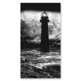 Douchecabine glazen hoekinstap met motief VUURTOREN 2/209