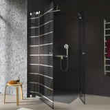 Glas Douchecabine met strepen Hoekingang FORRADO 3/209