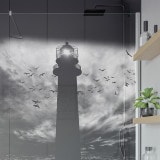 Douchewand met motief VUURTOREN 2 (T) Douchewand met motief VUURTOREN 2 (T)