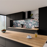 Keuken spatwand ESG glas 6mm met keramische kleurenprint BLUMEN 4