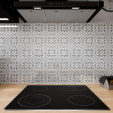 Keuken spatwand ESG glas 6mm met keramische kleurenprint BRUCHSTEIN