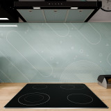 Keuken spatwand ESG glas 6mm met keramische kleurenprint MEMPHIS 3