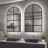 Lichtspiegel Boogvenster Zwart gelakt F656L4BTL Lichtspiegel Boogvenster Zwart gelakt F656L4BTL